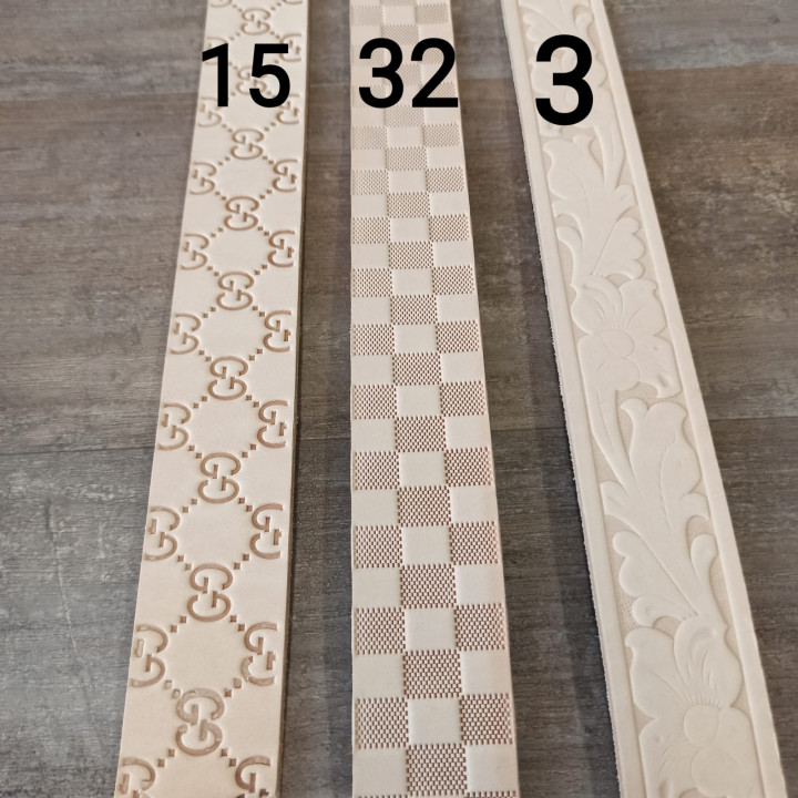 Заготовка для ремня раст. дубл. 42 мм толщ. 4,0 мм с тиснением Италия 