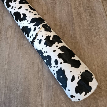 Кожа с ворсом КРС 1,2-1,4 мм Корова бело-чёрная