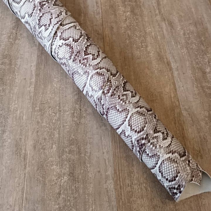 Кожа КРС Питон 1,0 мм Серая Турция