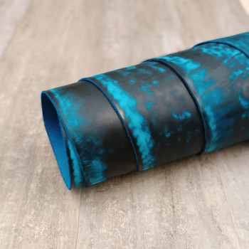 Кожа КРС Шарк 1,8-2,0 мм Бирюзовая