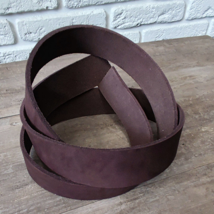 Заготовка для ремня хром. дубл. 35 мм толщ. 3,6 мм Коричневый