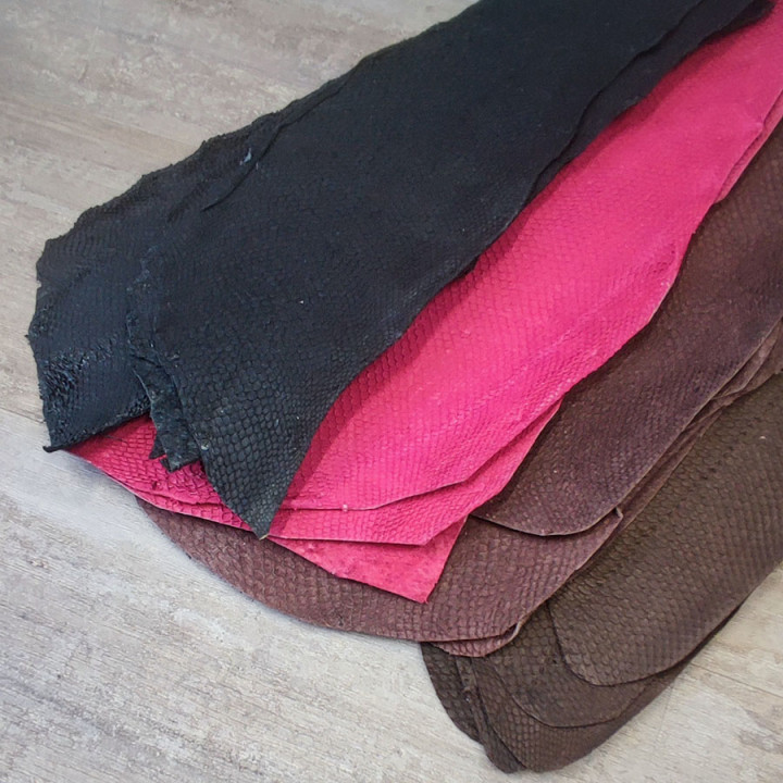 Кожа рыбы 0,7 мм Лосось разные цвета