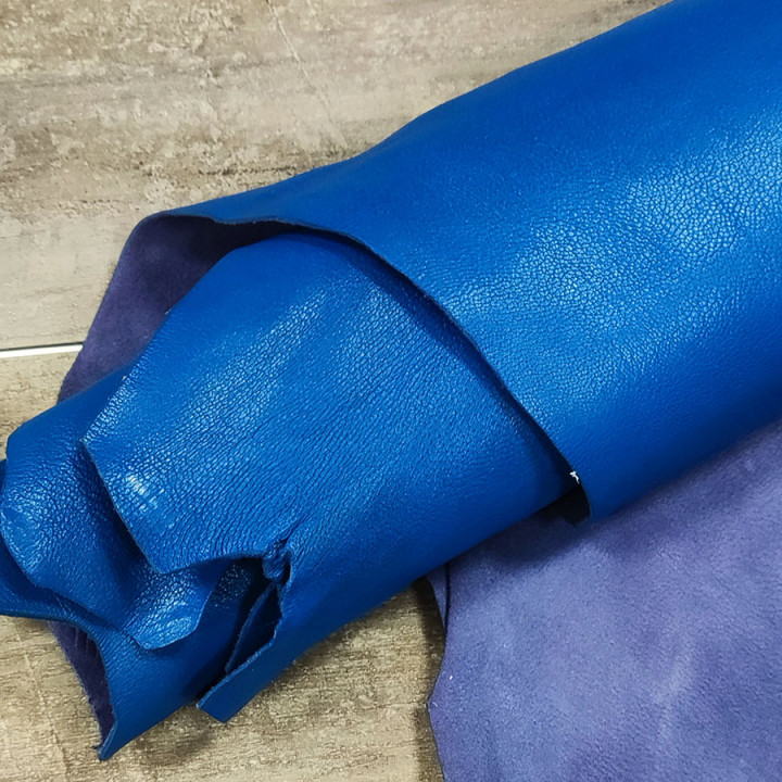 Кожа козы (шевро) 1,3-1,5 мм Синий Antiba Италия