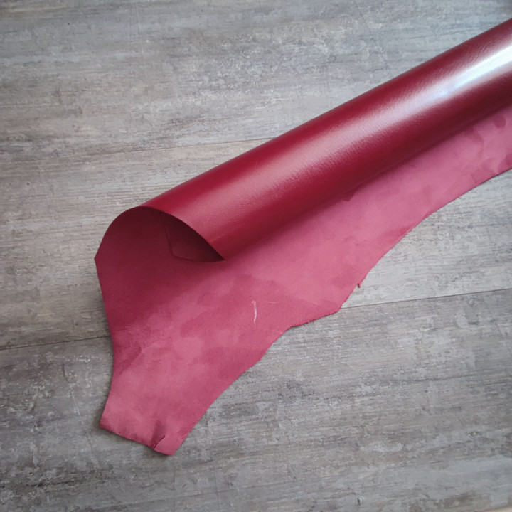 Кожа козы (шевро) 1,0 мм Темно-красный Falco Pellami Италия