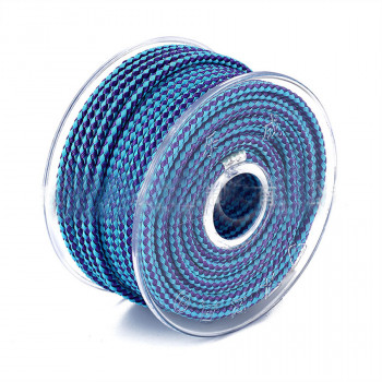 Шнур корд стальной 3 мм плетеный для украшений Двухцветный