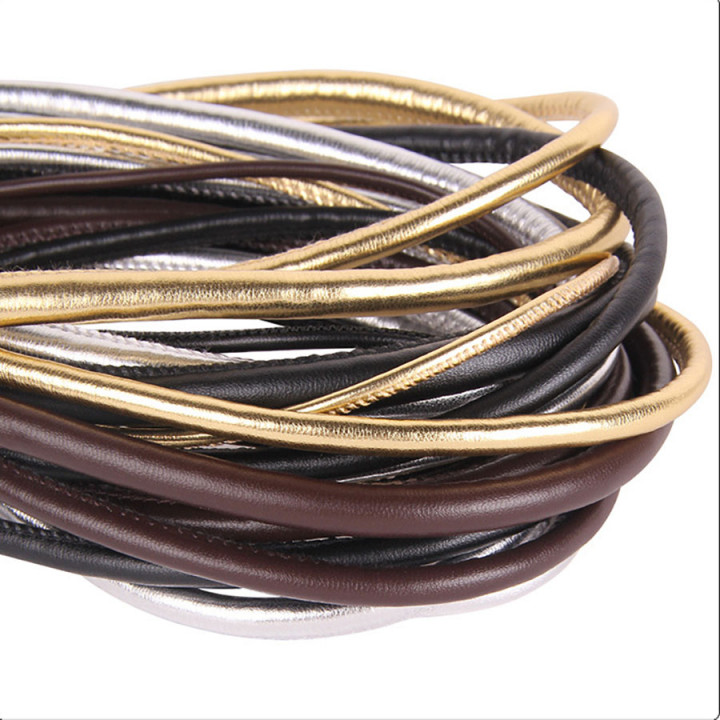 Шнур прошитый из искусственной кожи