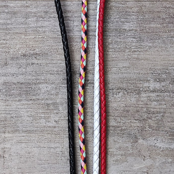 Шнур кожаный круглого сечения 4 мм плетеный 20 см LC