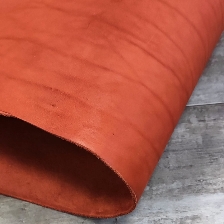 Кожа Вороток краст 3,6-4,0 мм Оранжевый