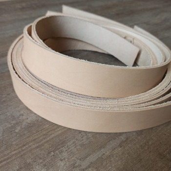 Заготовка для ремня раст. дубл. 35 мм толщ. 3,2 мм Натуральный Америка