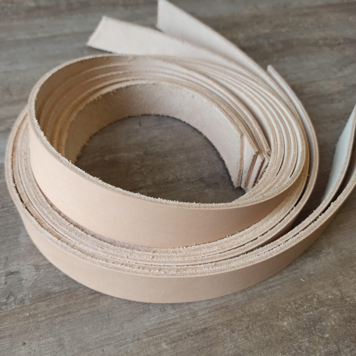 Заготовка для ремня раст. дубл. 45 мм толщ. 3,3-3,6 мм Натуральный Америка