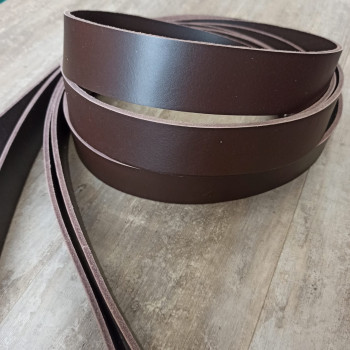 Заготовка для ремня 39 мм толщ. 3,8 мм Брауни раст. дубл. Италия