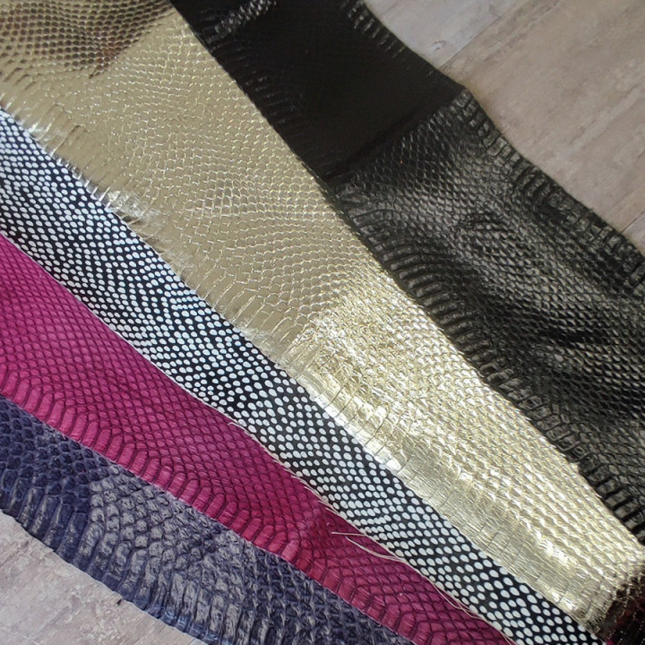 Кожа питона толщ. 0,3 мм Ассорти