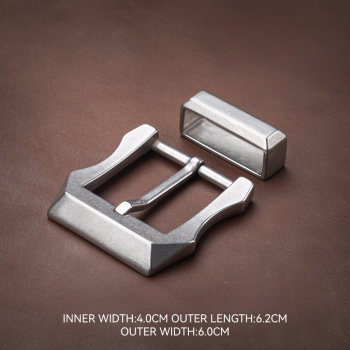 Пряжка 40 мм стальная со шлевкой арт. 40S-104