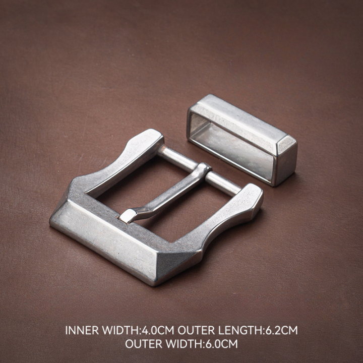 Пряжка 40 мм стальная со шлевкой арт. 40S-104