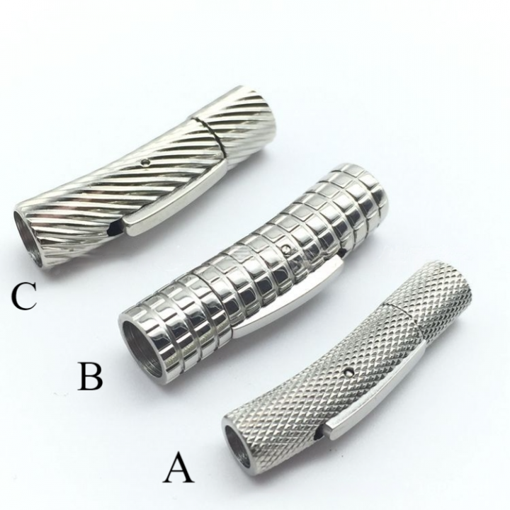 Замок 2-8 мм для браслетов Защелка Сталь Серебро