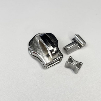 Бегунок без пуллера, зажимы, ограничители для молнии №8 YKK под серебро