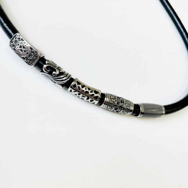 Бусина 8 мм для браслетов Сталь B71