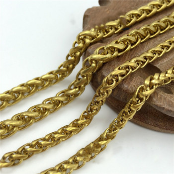 Цепь галантерейная 6 и 8 мм Латунь. Цена за 10 см