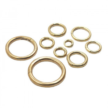 Кольцо-карабин разъемное 6-25 мм Латунь