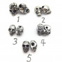 Бусина 2, 3, 4 мм для браслетов Череп Сталь