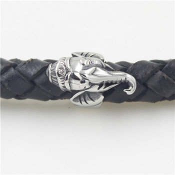 Бусина 8 мм для браслетов Слоник Сталь 