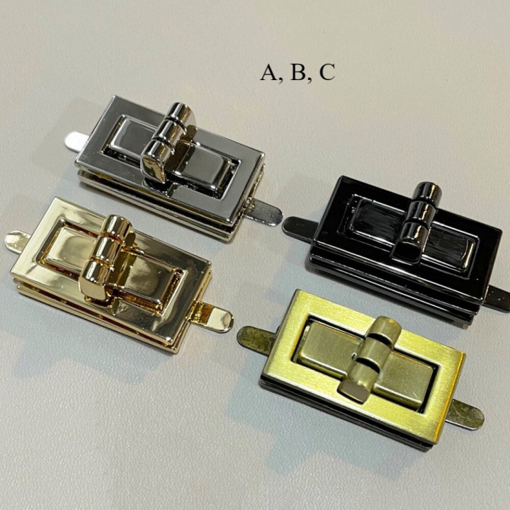 Уценка! Застежка для сумки поворотная 16-25 мм арт. 2044