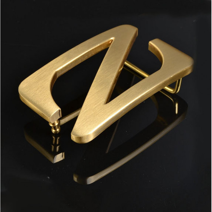 Пряжка для ремня с шипом 38 мм латунная Z 4019 