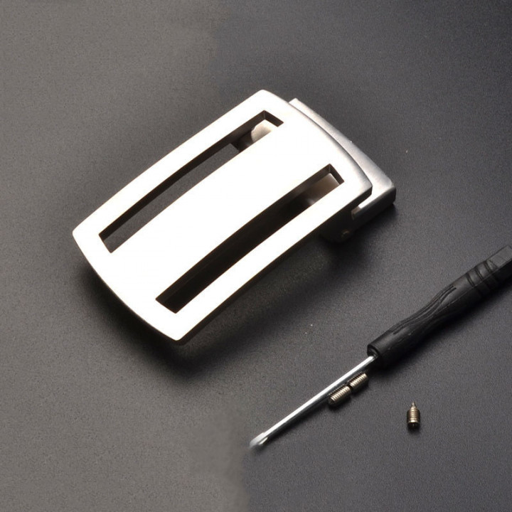 Пряжка 35 мм стальная с шипом 176