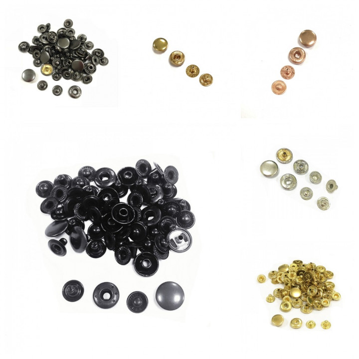 Кнопки пробивные 10 мм №655 латунь 