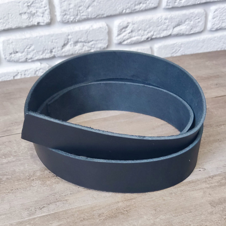 Заготовка для ремня комб. дубл. 39 мм толщ. 3,8 мм Темно-синий