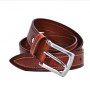 Ремень кожаный 35 мм толщ. 4 мм Красно-коричневый