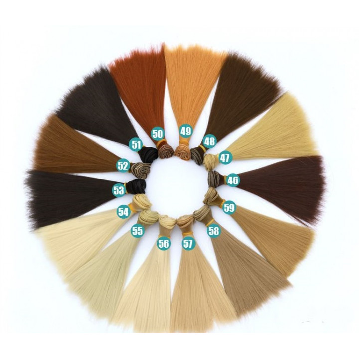 Трессы для кукол 15 см Прямые BJD