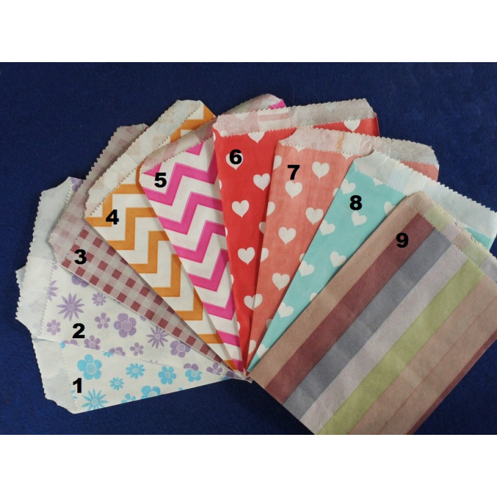 Крафт пакеты плоские 9,5 х 14 см