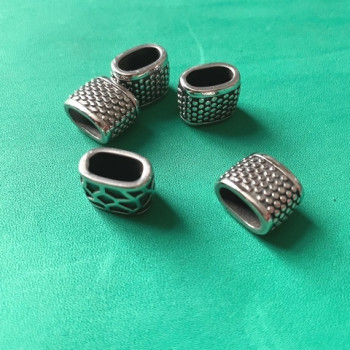 Бусины 10х5 мм для плоских браслетов Сталь B55